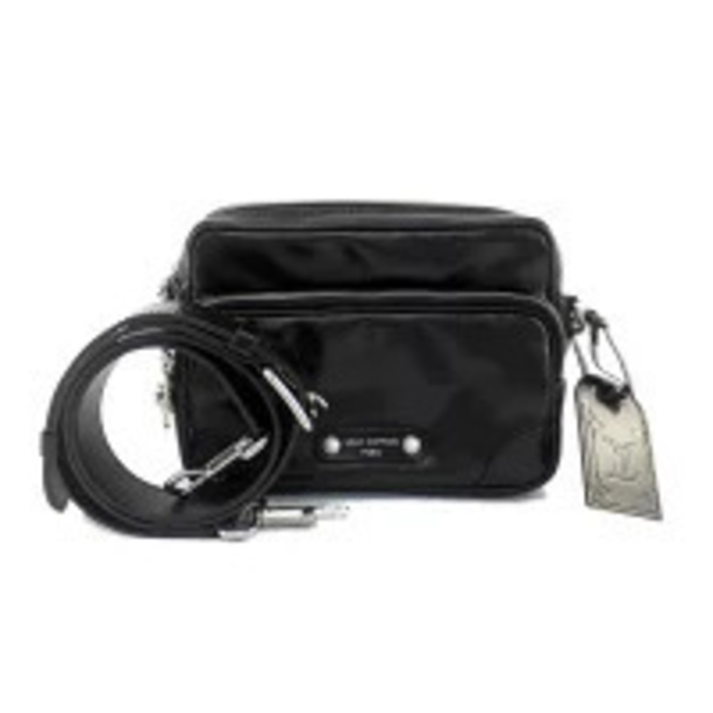 Louis Vuitton Nile Calf Leather LV Monogram Crossbody Bag Black